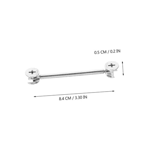 20 Set Cam Fittings Kit For Cabinets With Connectors And Dowels Easy Assembly No Fuss Strong Load Bearing Lightweight And Portable Ideal For Furniture Panels And Office Cabinets close-up view of connector.