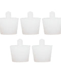 Top Rated Silicone Tapered Plug Kit for High Temp Sealing Durable And Fade Resistant Perfect For Surface Treatment Jobs That Need Serious Grip And Long Lasting Performance You Can Really Rely On, 5 white silicone plugs