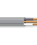 14/2 UF-B Underground Feeder Cable For Direct Burial, Outdoor Rated 600V 90C Copper Conductors inside grey jacket