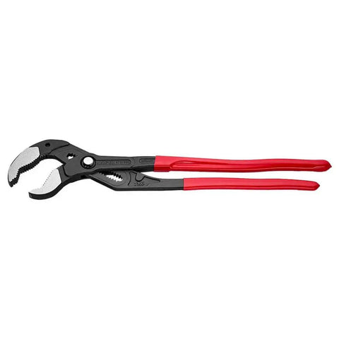 Heavy Duty 22 And A Half Inch Cobra Style Water Pump Pliers And Pipe Wrench With Box Joint And Plastic Comfort Grip Ultra Durable Metal Build