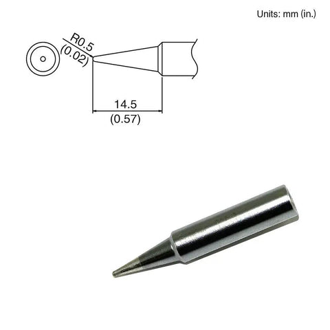 Pro Grade Soldering Station with T18 Tip BD08 for precision electronics, shown with dimensions and design details