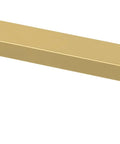 Brushed Brass Modern Cabinet Handles Ten Pack With Five And One Sixteenth Inch Center To Center Pulls For Drawers And Doors Ideal For Kitchen Cabinets And Dressers With Asymmetric Contemporary Design