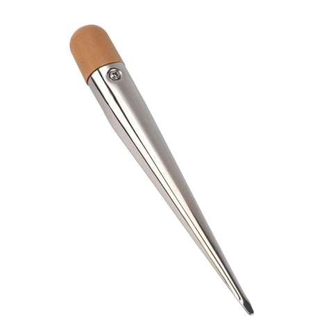 Stainless Steel Rope Splicing Fid With Wood Handle For One Eighth To One Half Inch One Half To One Inch And One Inch Plus Rope Diameters