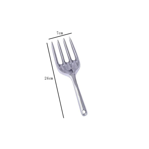 Durable Aluminum Alloy Garden Weeder Fork Handy Hand Tool with Ergonomic Grip, 24cm x 7cm, ideal for planting and weeding.