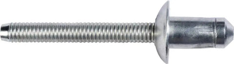 Built Different Ten Pack 1/4 Inch Specialty Rivets Compatible With Ford W707638 S900C For F150 Truck Cab Door Heavy Duty Zinc Steel Hardware shown from side view.