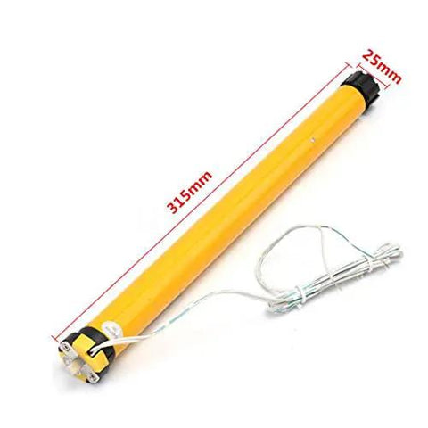 AM25 12V DC Tubular Roller Blind Motor With Built In Limit Switch Adjustable By Allen Wrench Wired For Motorized RV Shades