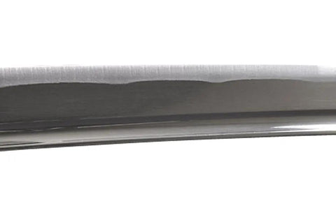 Close-up of aluminum blade on Authentic Bamboo Katana Training Sword With Lightweight Aluminum Alloy Blade For Dope, Safe Unsharpened Practice
