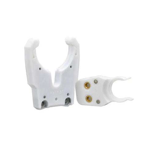 Precision Tool Holder Clamp Grippers HSK40 For CNC Spindles ATC Systems Secures Knife Shanks BT30 ISO Interfaces High Speed Reliable Grip, white