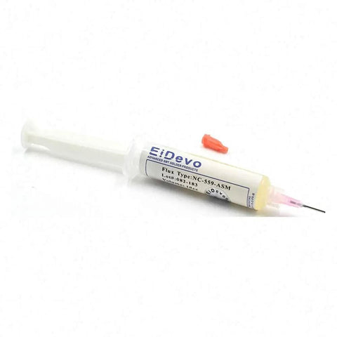559 UV Flux Paste Lead-Free Solder Paste For Precise PCB Soldering, 10cc NC-559-ASM-UV With Needles, syringe detail