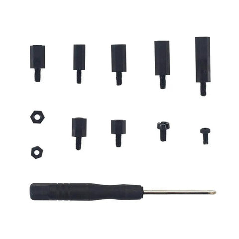 Top Shelf Nylon Screw Kit Hella Durable M3 And M2.5 Hex Bolts Nuts For Raspberry Pi Rig Setup including precision driver.