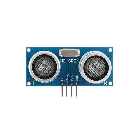 Front view of 5-Pack HC SR04 Ultrasonic Ranging Module Plus with UART I2C and 1-Wire Support, 2.8V-5.5V Trigger and Echo, 4M Range