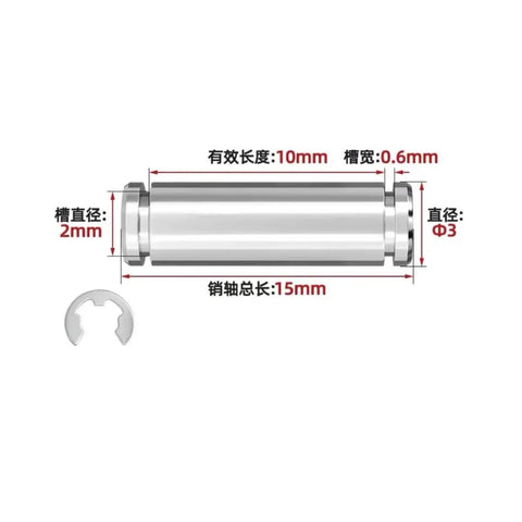 Built Tough M3x15mm Positioning Pins 10 Pack Precision Double Slotted Locating Dowel Set Made From Rugged 304 Stainless Steel For Zero Play Machine Shop Alignment And Reliable Work