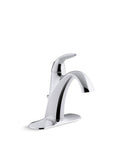 Alteo Single Handle Bathroom Sink Faucet For Single Hole Or Centerset Install, Includes Metal Drain, Polished Chrome Finish
