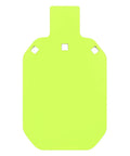 Neon Yellow 12 By 20 Inch Steel Gong Target For Pistol And Rifle Training, One Half Inch Thick AR500 Steel With Laser Cut Edges