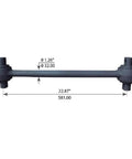 Torque Rod With Bushing For Peterbilt Rear Air Suspension Trucks Single And Tandem Axle Replacement Beefed Up Heavy Duty Upgrade That Fits OEM Specs And Replaces 03-02439 03-04059 922820, 22.87 in, 1.26 in bar