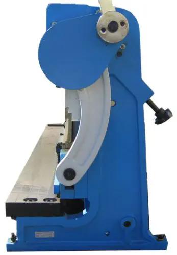 Side view of 52 Inch 16 Gauge Sheet Metal Shear Finger Pan Box Brake And Slip Roll Roller 3 In 1 Heavy Duty Fabrication Machine