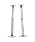 Rock Solid Stainless Steel Cabinet Door Lift Support Hinges With Smooth Glide Folding Lid Stay 2 Pack