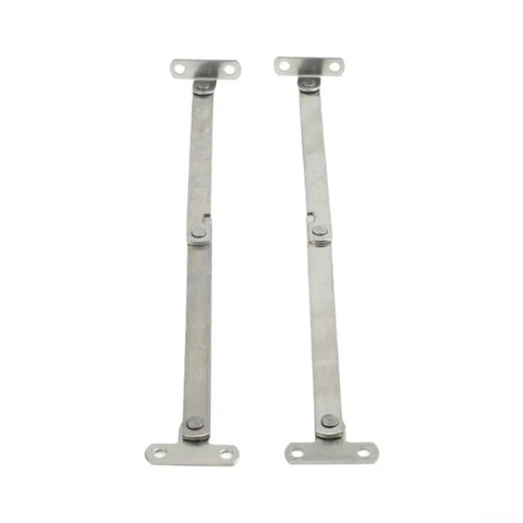 Rock Solid Stainless Steel Cabinet Door Lift Support Hinges With Smooth Glide Folding Lid Stay 2 Pack