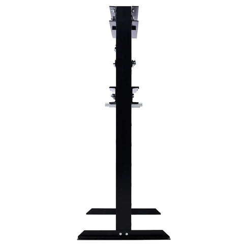 Garage Workhorse 20 Ton Hydraulic Shop Press With Rock Solid H Frame Floor Mount Stand For Weekend Warriors And Pro Shops black vertical stand view