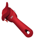 No-Touch Can Opener With Ring-Pull Tool And Auto Safety LidLifter Smooth-Edge Side-Cut Design For Safe Lid Removal Easy-Turn Handle Swiss Engineered Red, red