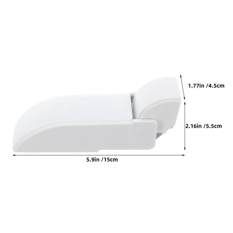 2-Pack White Iron Freezer Door Hinges With Spring Self-Closing Replacement Hinges for Freezer Flip Lids and Refrigerator Doors, 5.9 inches