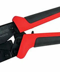 Pro Wire Crimping Tool With Interchangeable Jaws For Spark Plug Wires And Stripping Ratchet Action Multicolor Finish