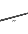 Hidden Finger Edge Cabinet Pull 19.69 Inch Back Mount Aluminum Alloy Handle Black Sleek Easy Grip For Kitchen Cabinets And Drawers Concealed Pull