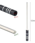 Magnetic Extension Shaft for 4mm Precision Screwdriver Bits 123mm Alloy Steel Bar showing length and bit diameter measurements