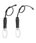 Dope 48V To 72V LED Bike Turn Signals With Bright Orange Amber Bulbs For Scooters And Ebikes That Keep You Safe On The Road With Super Clear Indicators. Clear oval ABS LED bike turn signals with wires and connector, pair for handlebars
