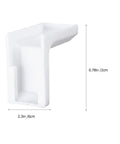 28 Pack White Plastic Corner Brackets For Furniture Reinforcement Anti Slip Desk And Chair Corner Braces