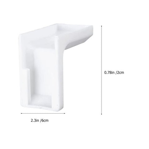 28 Pack White Plastic Corner Brackets For Furniture Reinforcement Anti Slip Desk And Chair Corner Braces