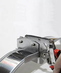 Manual Metal Channel Letter Bender Tool For Quick Bends Pliers Portable Hand Tool For Sign Makers in use on metal sheet