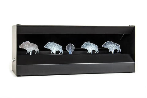 Portable Full Metal Quad Hog Target Set For Pellet And BB Guns Knock-Down Targets With Center Ring, range-day practice gear