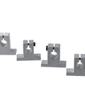 SK10 Linear Rail Kit With 10mm Shaft Support And Aluminum Frame Polished Rod Holder For Smooth Movement And High Precision Vertical Axis Guidance In CNC Machines And 3D Printers For DIY Makers, 4 aluminum shaft supports