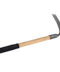 Heavy Duty Pro Grade Metal Garden Hoe with long wooden handle for weeding and planting, lightweight steel hand hoe, durable farm tool.