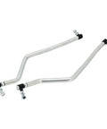 Go-To Adjustable Steering Drag Link Kit For Lawn Mowers And Tractors Left And Right Drag Links, two silver metal rods