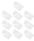 Straight Up Clean And No Drama Disposable Nonwoven Hair Covers With Tension Free Elastic Bands For Salon Beauty Chef Jobs And Long Daily Grind Sessions Pack Of 20 Fresh Caps, set of ten white caps, nonwoven material.