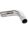 Pysrych 304 stainless steel sanitary hose barb elbow fitting, 1-1/4 in. barbs, 90-degree bend