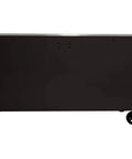 Side view of 72 Inch Roller Cabinet With Stainless Steel Top RS Pro Workstation Midnight Black Heavy Duty Tool Chest On Wheels