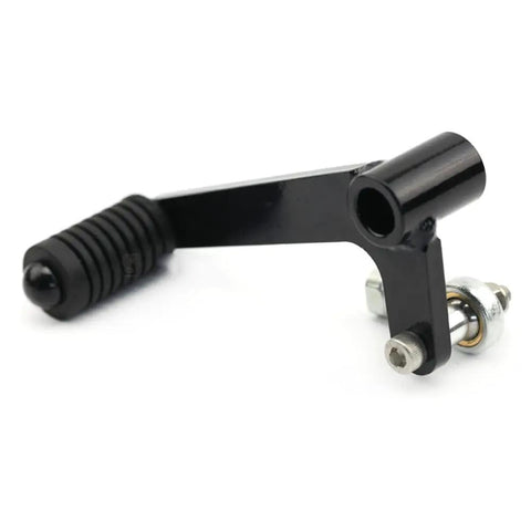 Left Gear Shift Lever For Honda CBR250R 2011 2018 And CBR300R CB300F 2014 2020 Slick Stainless Steel Shifter Pedal Upgrade Durable Replacement Part For Easy Smooth Gears Enhanced Look And Strength, shown at an angle focusing on construction.