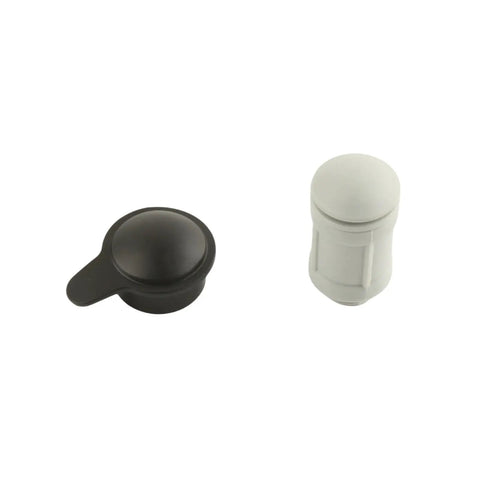 Air Jet Valve And Cap Replacement For Above Ground Pool Inlet OEM Part 12363 12373 visible with black cap and white valve