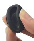 Close-up of a single black rubber grommet from the 170 Piece Rubber Grommet Kit Dope Round Firewall Plugs For Auto Body And Sheet Metal