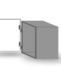 Heavy Duty Detachable Hinge With Rock Solid Silver Stainless Steel Build For Smooth Removable Door Swing And Absolutely Zero Hassle Slip Joint Installation on a cabinet door.