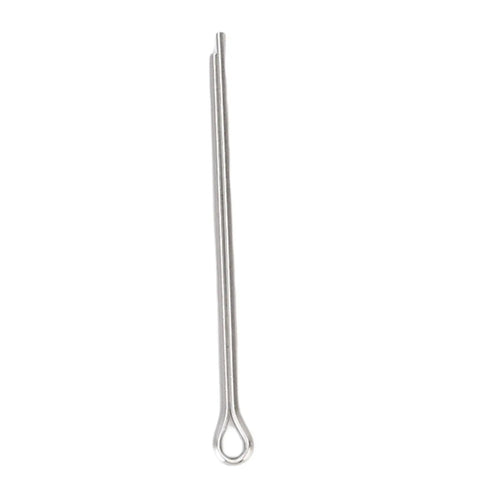 Single pin from 410 Piece Cotter Pins and Fastener Kit with 6 Size Options, heavy duty for trucks and DIY builds.