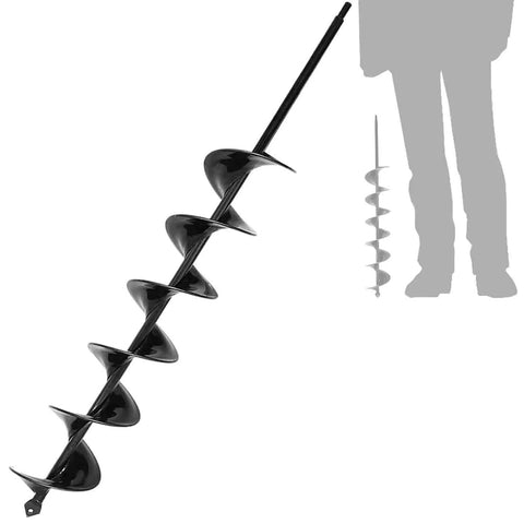 3x24 Inch Garden Auger Drill Bit Set For Planting Bulbs And Bedding Plants Easy Planter Garden Auger Post Hole Digger