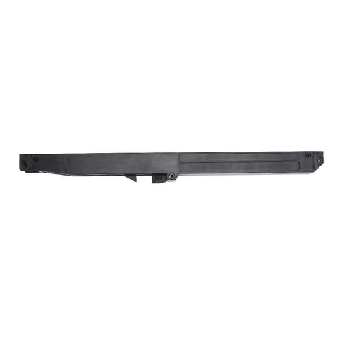 Soft Close Buffer Damper For Sliding Barn Doors, Quiet And Adjustable Rise And Fall, One Way Track Glide accessory, black steel