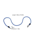 Blue Rubber Bungee Cords With Buckle Hooks For Motorcycle And Bicycle Luggage Tie Down Straps, 100cm, Versatile Elastic Rope