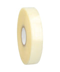 No Frills Clear Packing Tape Two Point Five Mil Thick One Point Eight Eight Inches Wide Six Pack Machine Length Rolls side view