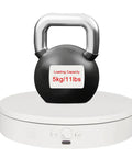 Motorized 360 Degree Spinning Turntable With Adjustable Speed And Direction Type C Powered Rotating Display Stand White
