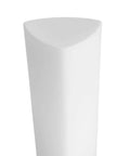 Close-up of opal glass from Zura Bath And Vanity Light In Chrome Finish Dope Triangular Opal Glass Fixture For Bathrooms 21 Inch Wide Model P300062-015